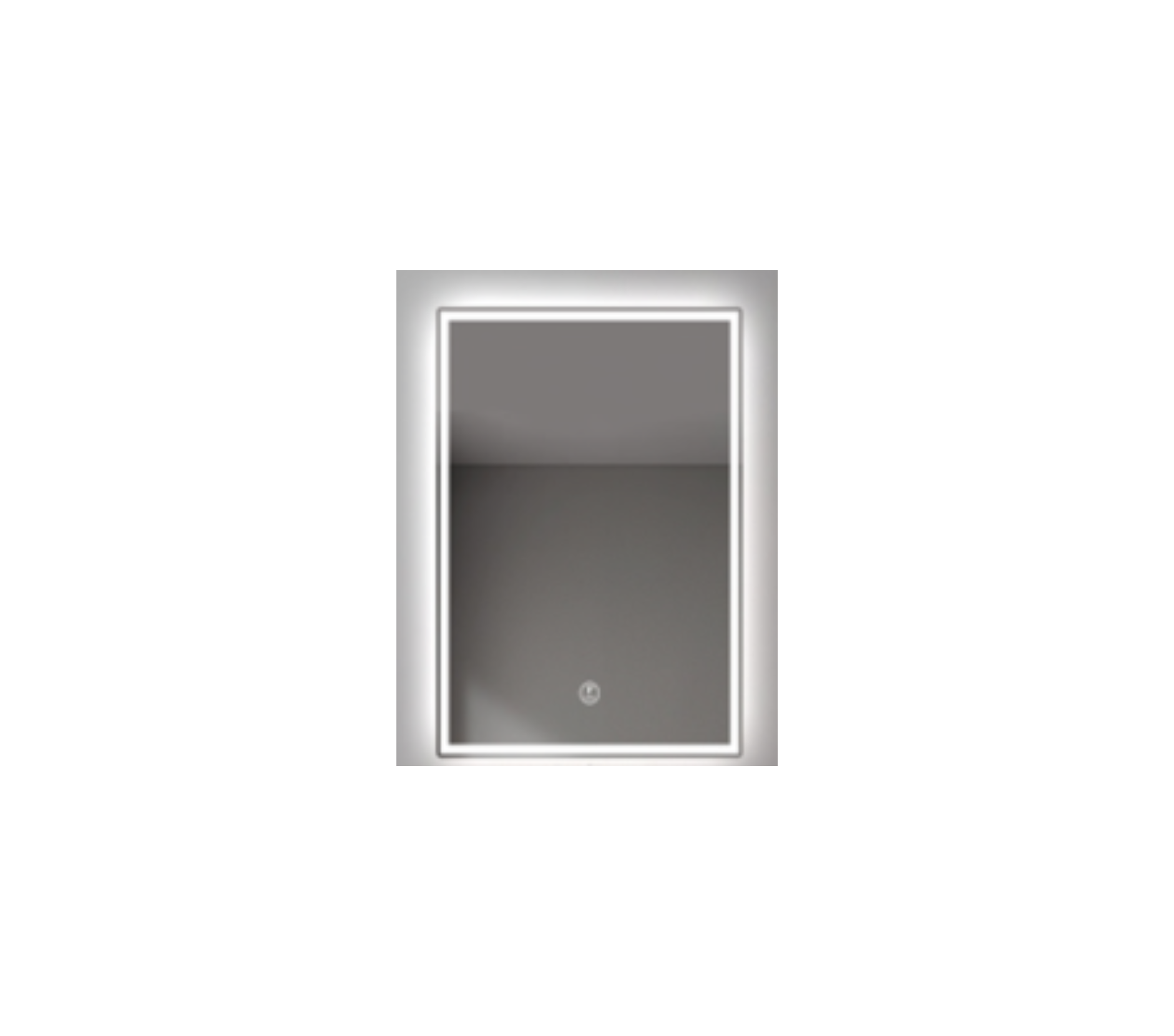 Wall-Mounted LED Mirror