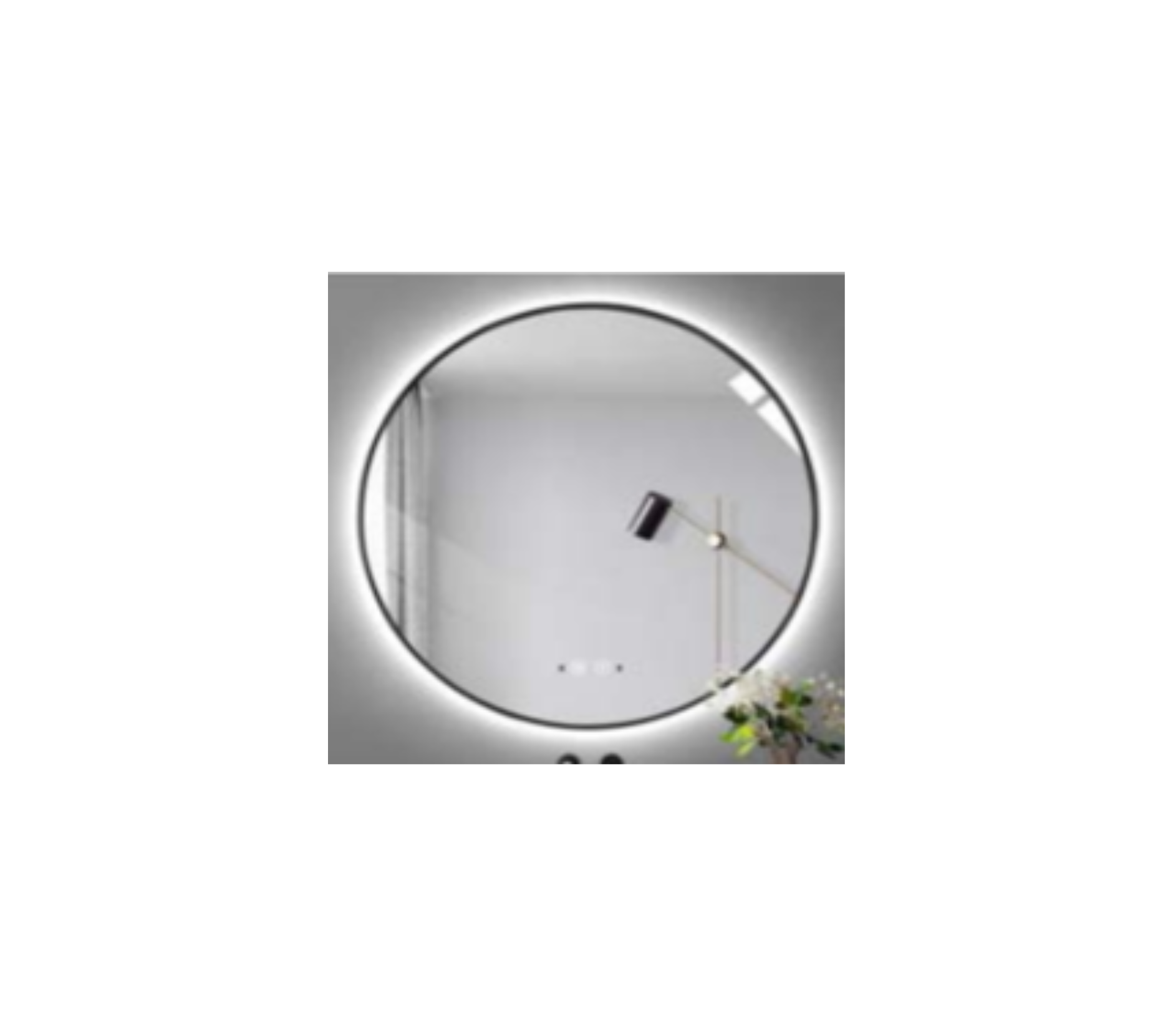 Wall-Mounted LED Mirror