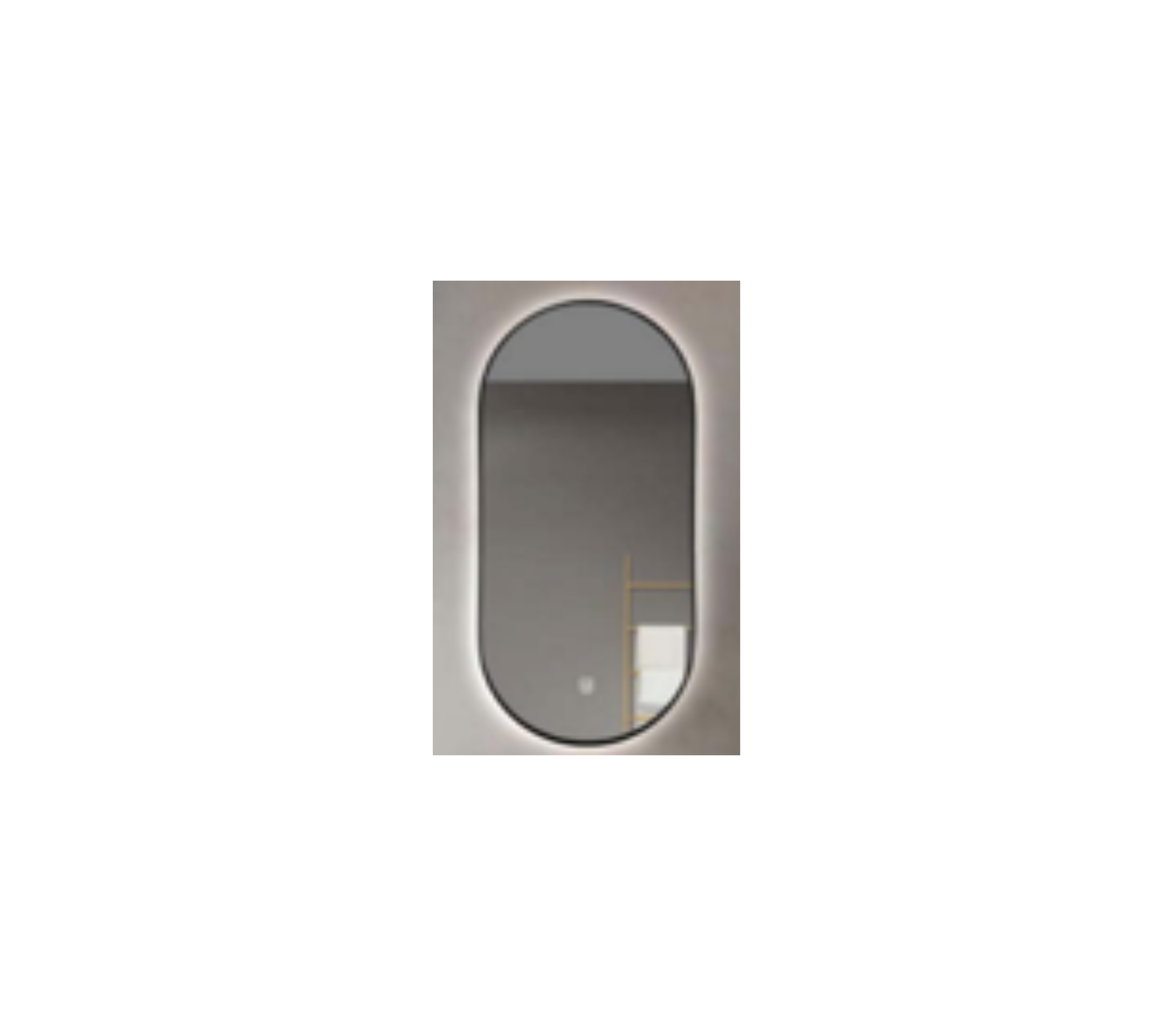 Wall-Mounted LED Mirror