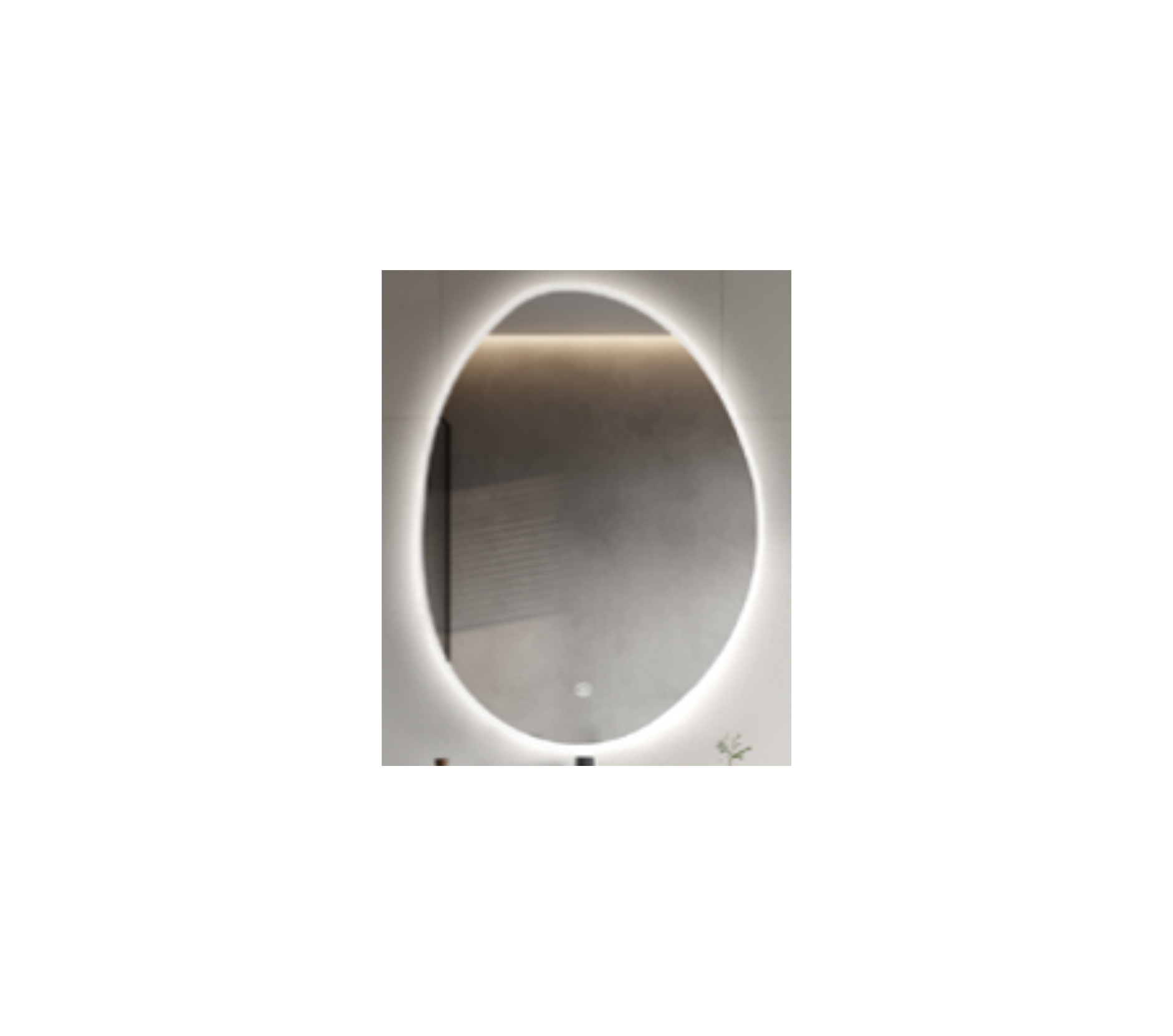 Wall-Mounted LED Mirror