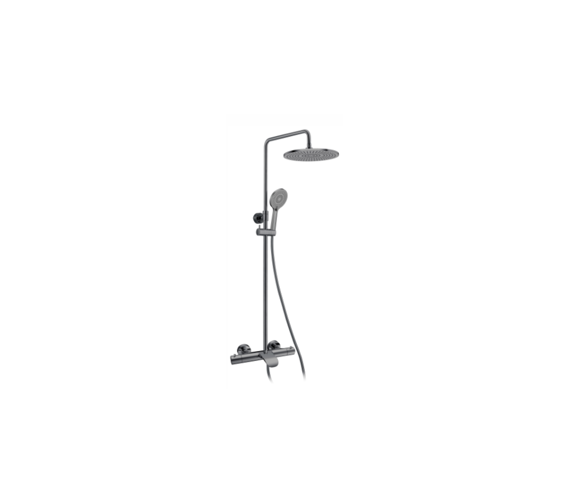 Round Exposed Thermostatic 3 in 1 Shower Set