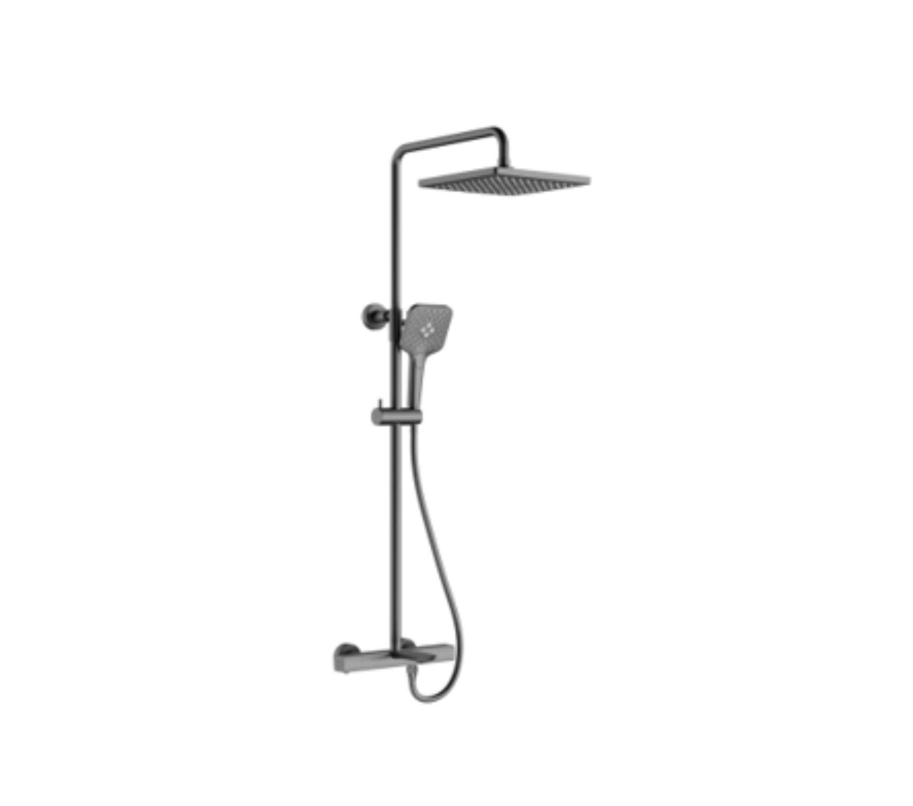 Square Exposed Thermostatic 3 in 1 Shower Set